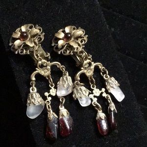 Vintage Janny Earring Hand Made Clip on Earrings